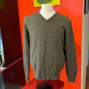 Polo by Ralph Lauren Lambswool V-Neck Sweater Size L